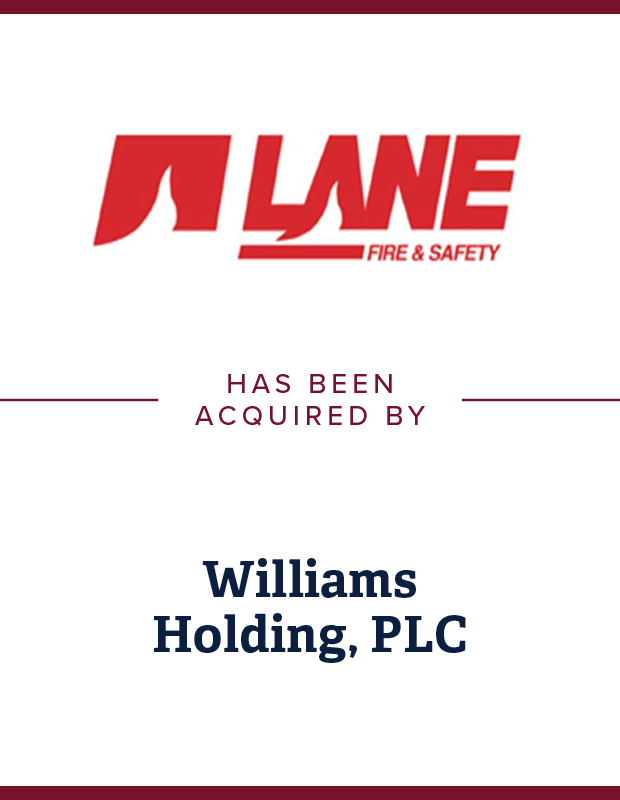 Lane Fire & Safety Transaction Tombstone