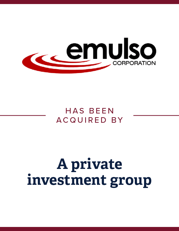 Emulso Corporation Transaction Tombstone