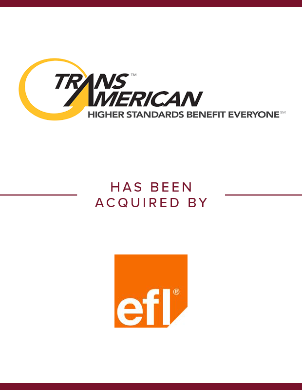 Transaction Tombstone - Trans American Customhouse Brokers