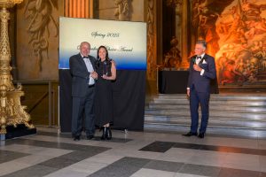 Russ D'Alba, President, and Andrea Feine, Senior Vice President, accepting the Globalscope Spring 2025 Dealmarkers' Choice Award!